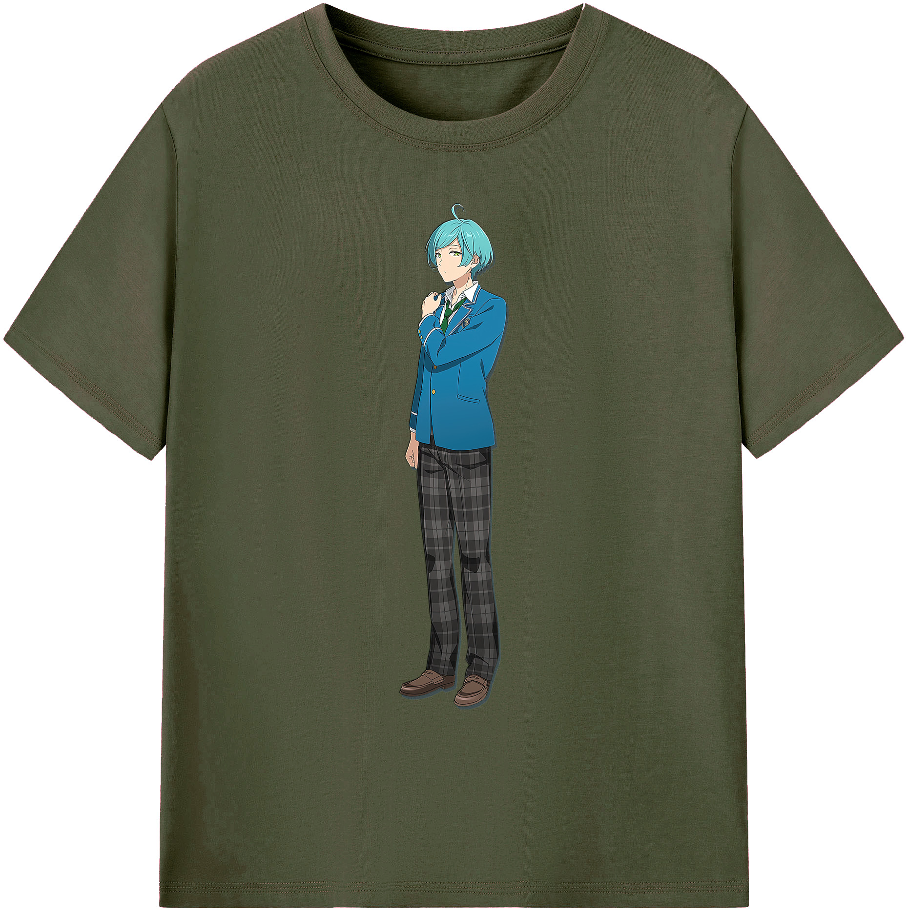 （画像用） あんさんぶるスターズ! Ensemble Stars 綿100％ メンズ半袖Tシャツ｜肌触りやわらか＆通気性